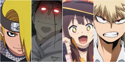 Personajes de anime con poderes especiales interactuando