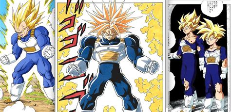 Diagrama de las transformaciones de Super Saiyan