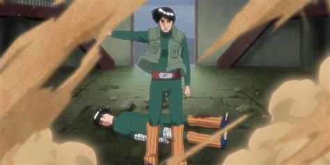 Naruto salvando a Might Guy