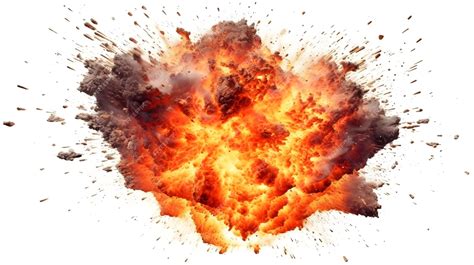 Explosión de fuego en un campo de batalla