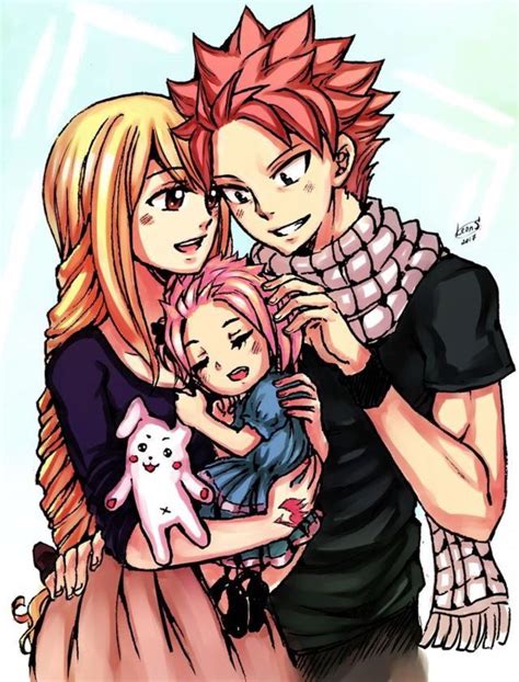 Nashi Dragneel con su padre Natsu Dragneel