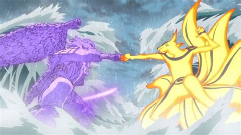 Kurama envuelto en el Susanoo de Sasuke