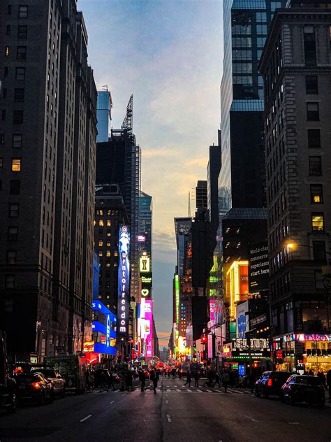 Calles de Nueva York de noche