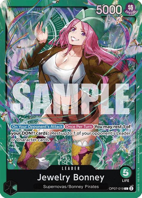 Ilustración de Jewelry Bonney con cartas de One Piece