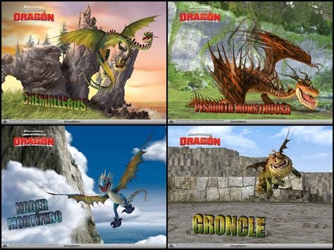 Comparativa de dragones de 