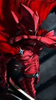 Caballero con armadura carmesí