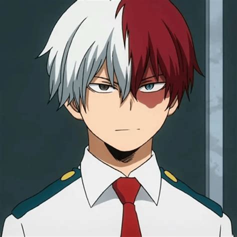 Shoto Todoroki con su característica cicatriz