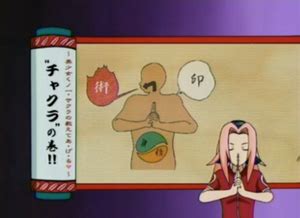 Sakura explicando sobre el Chakra y los Jutsu