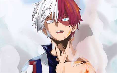 Retrato de Shoto Todoroki sonriendo