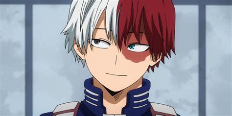 Detalle del rostro de Shoto Todoroki mostrando su heterocromía y cicatriz