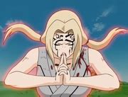 Tsunade usando la Restauración Divina