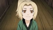Tsunade transformándose en ella de pequeña