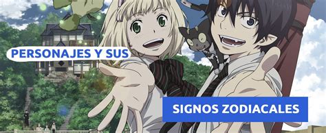 Personajes de signos zodiacales en estilo anime
