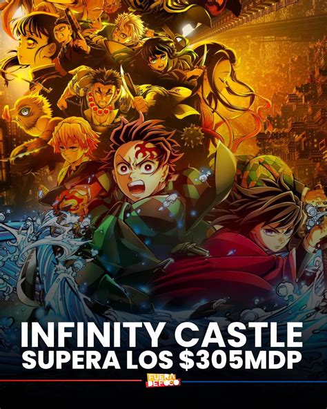 Gráfico de recaudación en taquilla de Demon Slayer: Infinity Castle