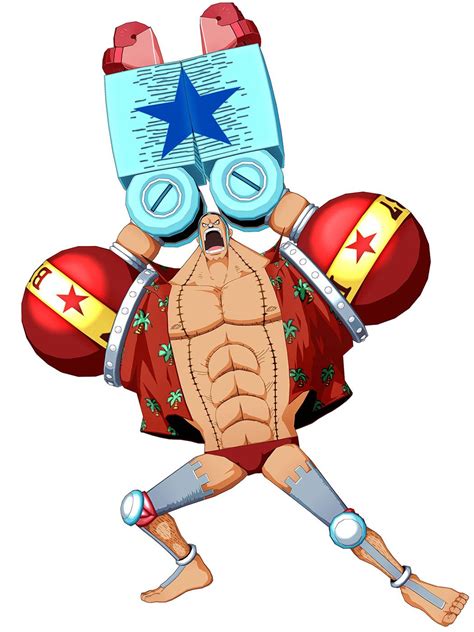 Franky realizando una pose característica