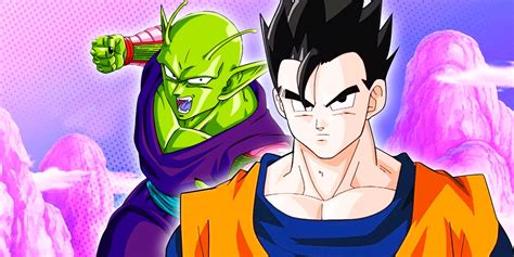 Gohan y Piccolo combinando ataques contra Siete-Tres