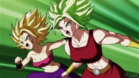 Caulifla y Kale celebrando su resurección