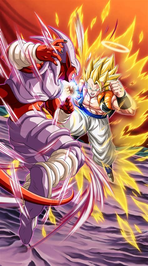 Representación artística de Gogeta enfrentándose a Janemba