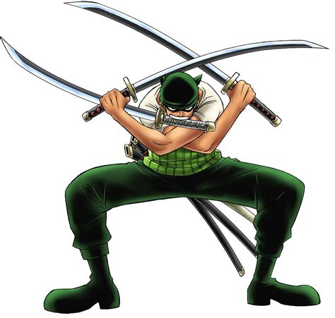 Roronoa Zoro en pose de batalla