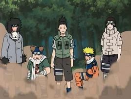 Equipo de Konoha preparándose para la misión de rescate de Sasuke