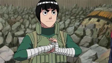 Rock Lee usando una técnica de Taijutsu