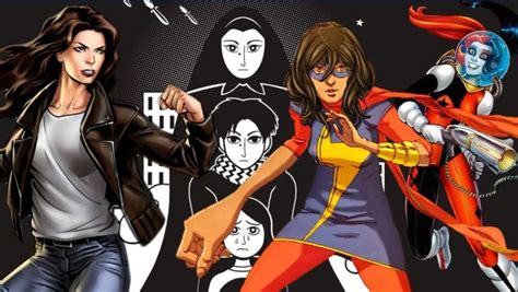 Ilustración que compara representaciones de personajes femeninos en cómics