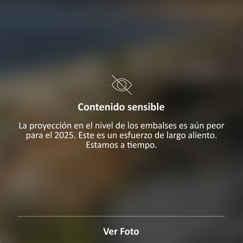 Gráfico de advertencia sobre contenido sensible.