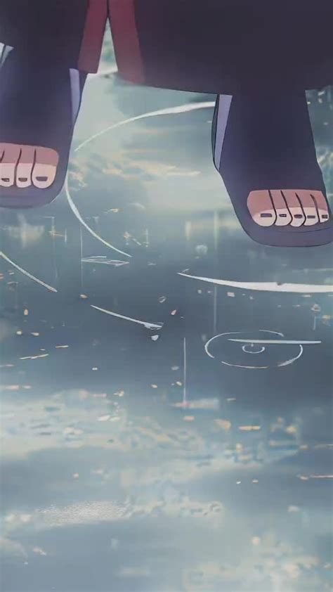 Ilustración de Naruto llorando en la lluvia