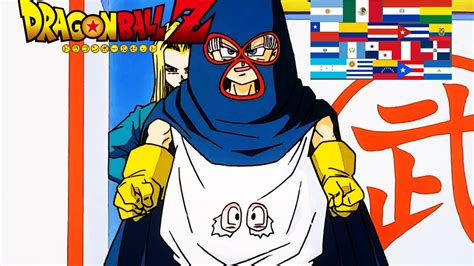 Ilustración de Goten y Trunks disfrazados de Guerrero Enmascarado.