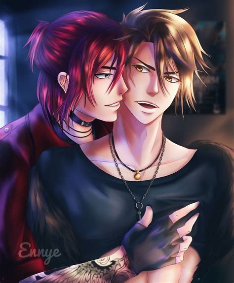 Fanart de la pareja Castiel x Nathaniel