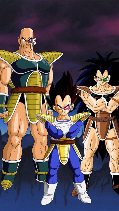 Vegeta, Nappa y Raditz ante Freezer