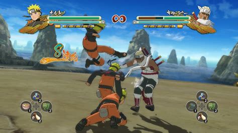 Captura de pantalla del modo historia de Naruto Shippuden: Ultimate Ninja Storm 3