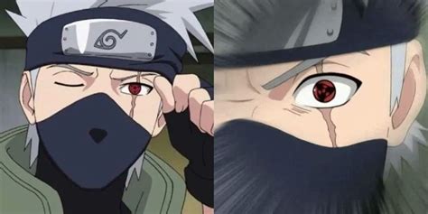 Kakashi usando el Mangekyō Sharingan