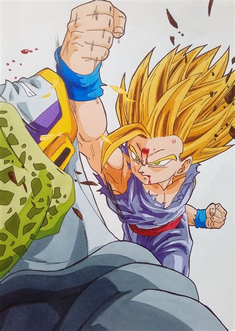 Gohan SSJ2 vs Cell