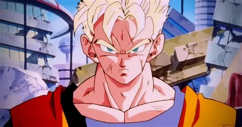 Gohan del Futuro luchando contra los Androides