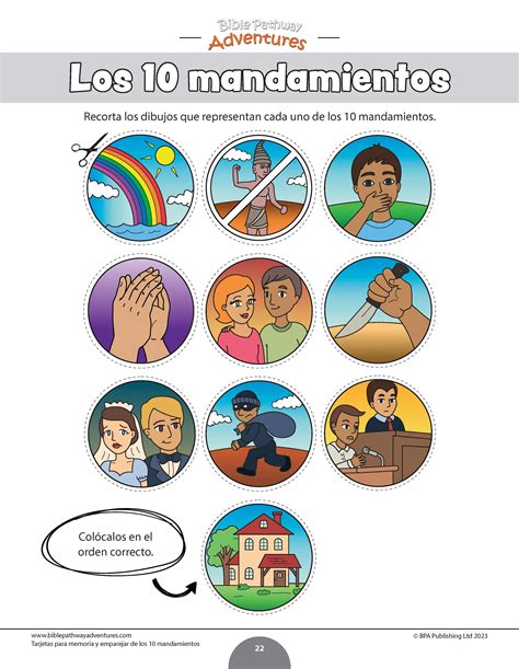 Tabla comparativa de los Mandamientos y sus habilidades