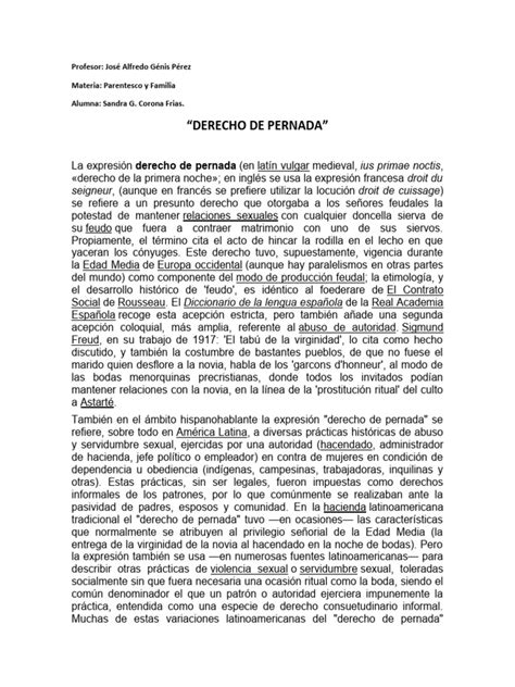 Derecho de pernada histórico