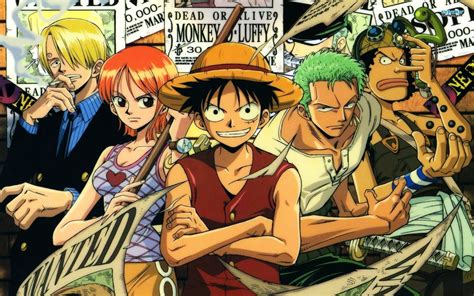 Monkey D. Luffy, Roronoa Zoro y Nami en One Piece