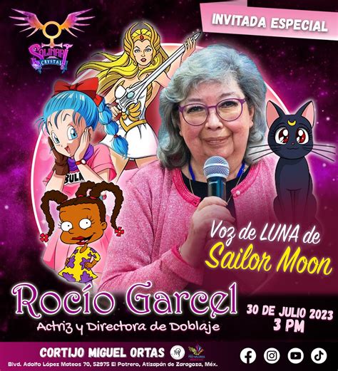 Imagen de Rocío Garcel en un evento de doblaje