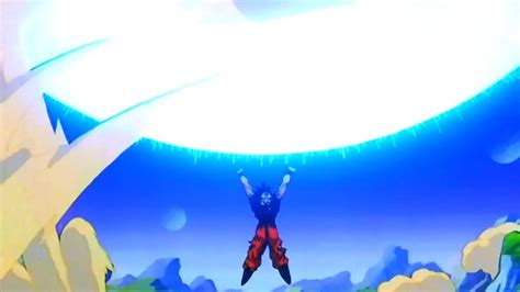 Representación de Goku reuniendo energía para la Genkidama