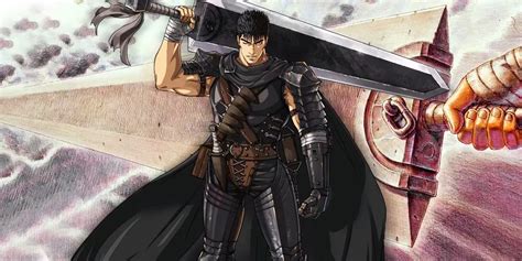 Guts luchando con la Espada Matadragones