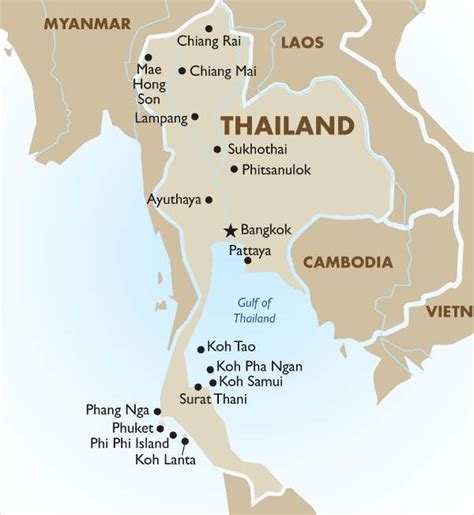 mapa de Tailandia destacando Bangkok como centro de producción de series BL