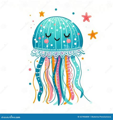 Imagen de Tsukimi y Kuranosuke rodeados de medusas