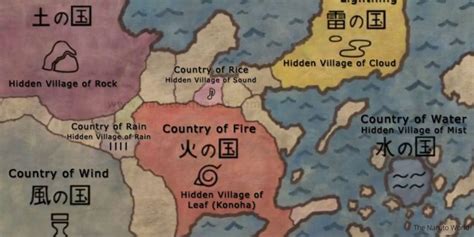 mapa del mundo ninja en Naruto Storm 4