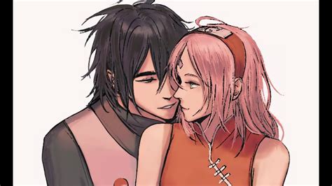 Sakura y Sasuke compartiendo un momento íntimo