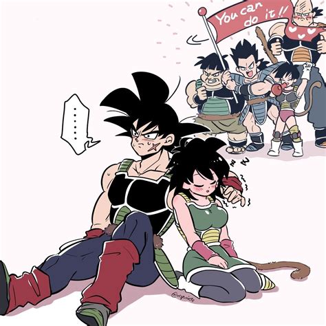 Ilustración de los amigos de Bardock: Tomma, Fasha y Toteppo