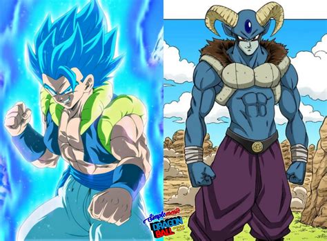 Gogeta Blue preparándose para el combate