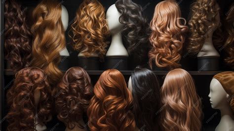 Colección de maniquíes de peluquería con diferentes peinados