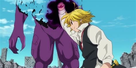 Meliodas enfrentándose a Fraudrin