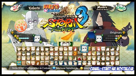 Tabla de personajes jugables en Naruto Shippuden: Ultimate Ninja Storm 3